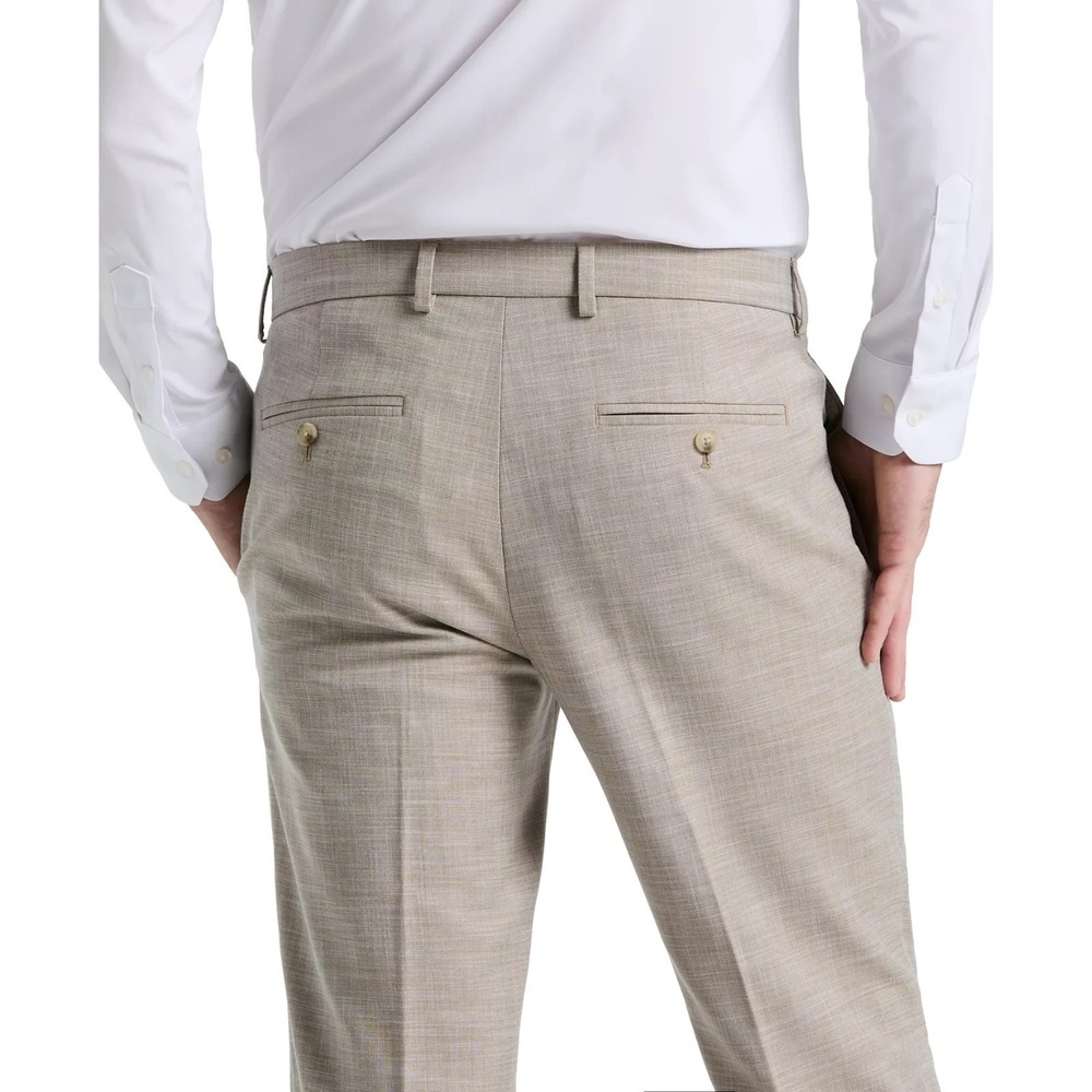 Perry Ellis Portfolio Men's Modern Fit Sharkskin Dress Pants Size 36W 32L F03413